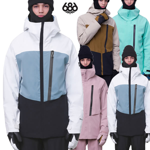 「全品2-15倍 16日08時迄」23-24 686 上衣 GORE-TEX GT Jacket M2W105: 置き目品/メンズ/スノーボード御召しもの/スノボ/snow