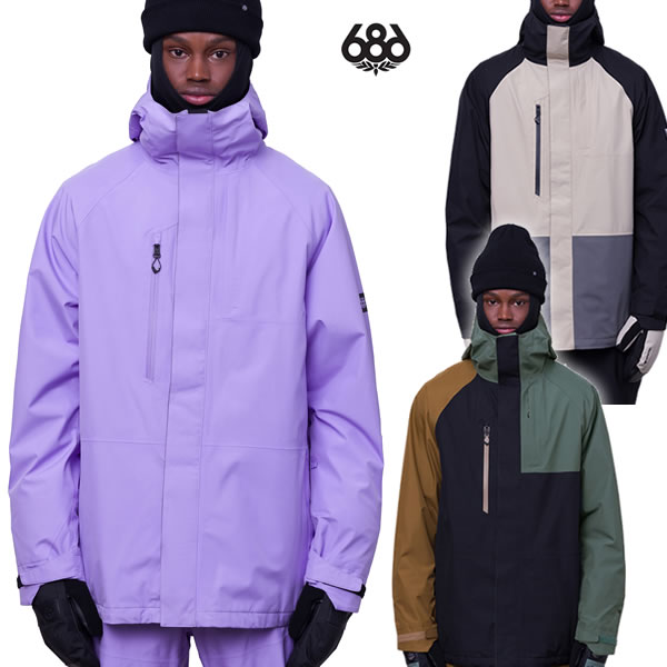 「全品2-15倍 16日08時迄」23-24 686 上衣 GORE-TEX CORE Jacket M2W107: 置き目品/メンズ/スノーボード御召しもの/スノボ/snow