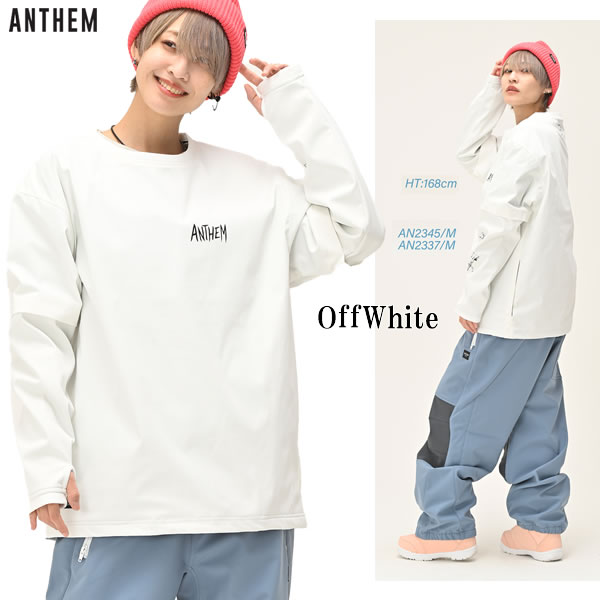 「全品2-15倍 11日02時迄」Sのみ ANTHEM クルースウェット LAYERD CREW AN2345: 定まり品/メンズ/レディース/スノーボード御召しもの/アンセム/スノボ/snow
