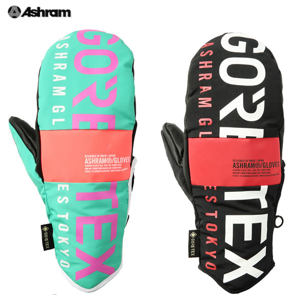 「全品5-15倍 21日08時迄」23-24 ASHRAM グローブ PROFILE LOGO MITT ASRM23W09: 正規品/アシュラム/メンズ/スノーボード/ミトン/ミット/snow