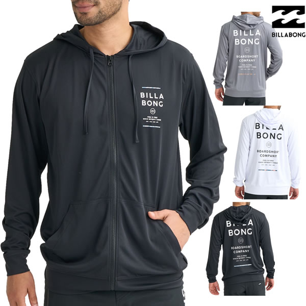 「全品5-15倍 21日08時迄」【ゆうパケット】26SS BILLABONG ラッシュガード BG011-855 RASH ZIP HOOD: 正規品/ビラボン/メンズ/長袖/BG011855