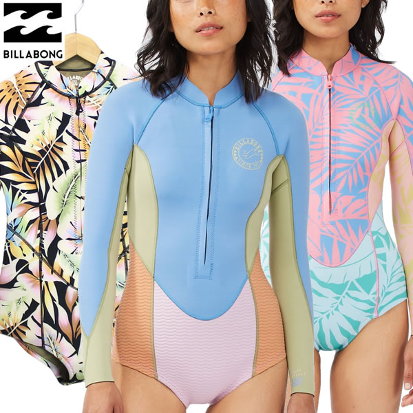 「全品5-10倍 26日08時迄」22SS レディース BILLABONG スプリングスーツ SALTY DAYZ LS SPRING BC013-881: 国内正規品/ビラボン/長袖/BC013881/ウエットスーツ/surf画像