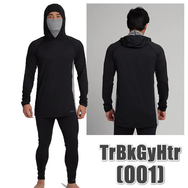 21-22BURTONインナーMidweightXBaseLayerLongNeckHoodie22201100:正規品/バートン/スノーボードウエア/メンズ/snow