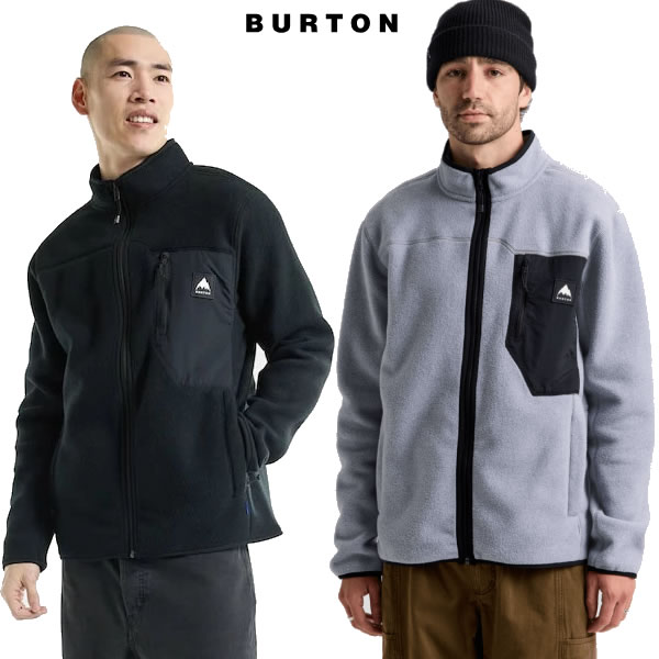 26-27 BURTON フリース 2383710 Men's Cinder Full-Zip Fleece: 正規品/バートン/メンズ/スノーボード/ウエア/ウェア/スノボ|セカンドブランド