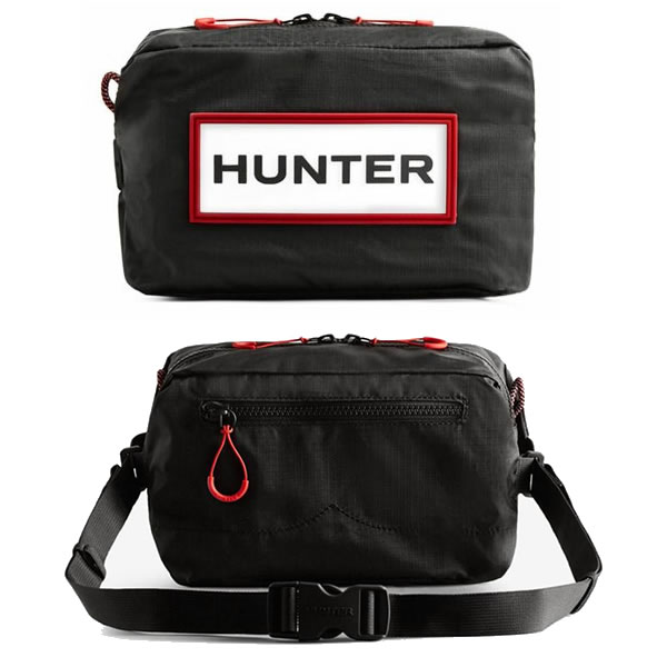 ショルダーバッグ・ポシェット HUNTER [UNISEX] Nylon Crossbody Black UBX3930KBMBLK ナイロン クロスボディ - ブラック