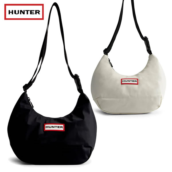 「全品2-15倍 11日02時迄」HUNTER ショルダーバッグ NYLON midi HOBO UBS3601KBM: 日本定め事品/御徒面子/狩り人/cat-fs