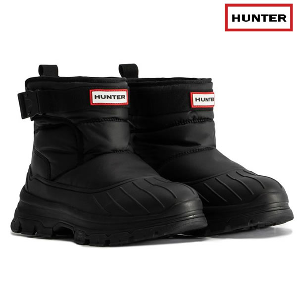 [専用]HUNTER ウィンターブーツ 黒 ハンター HUNTER 【レディース】イントレピットショートスノーブーツ