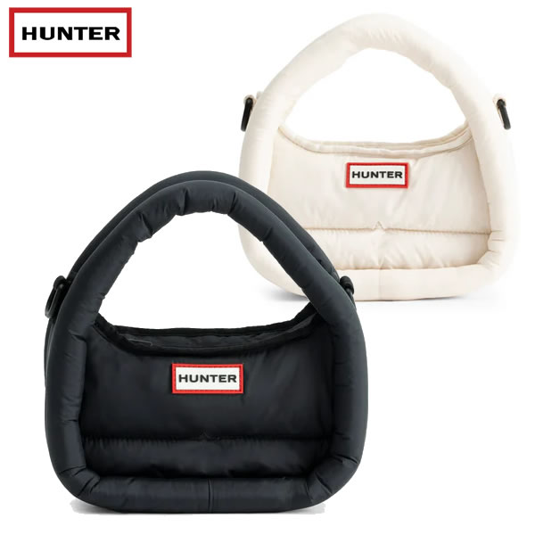 ショルダーバッグ・ポシェット HUNTER UNISEX Framed Puffer Midi Hobo White Willow UBX3712KB 楽天市場】【rain15】ハンター ハンドバッグ レディース メンズ