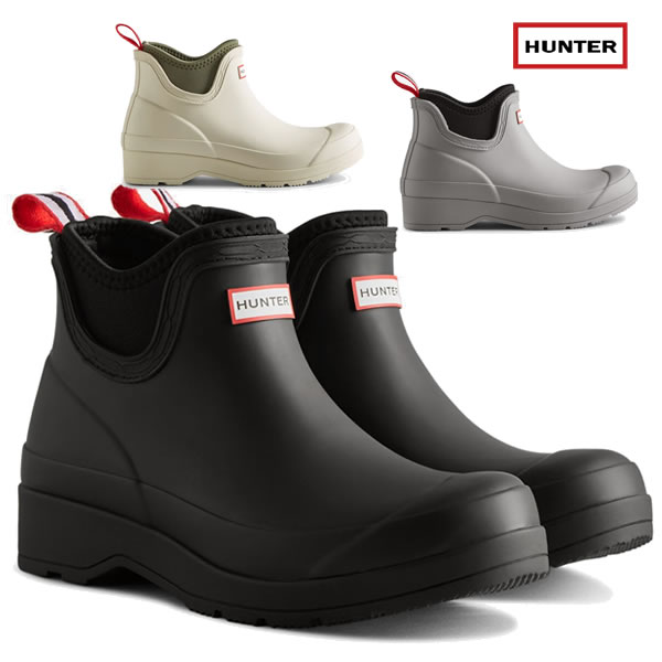 「全品2-15倍 11日02時迄」レディース HUNTER レインブーツ Women\u0027s Play Neoprene Chelsea Boots WFS3020RMA: 定まり品/狩り人