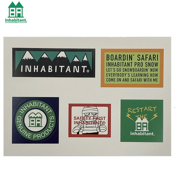 楽天市場】inhabitant インハビタント Inhabitant logo sticker