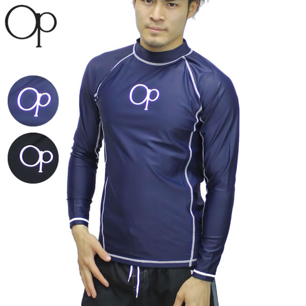 「全品5倍　30日まで」【ゆうパケット】21SP　OP　LONG　SLEEVE　ラッシュガード　正規品/メンズ/オーピー/オーシャンパシフィック/長袖/519470/surf　BASIC　519-470: