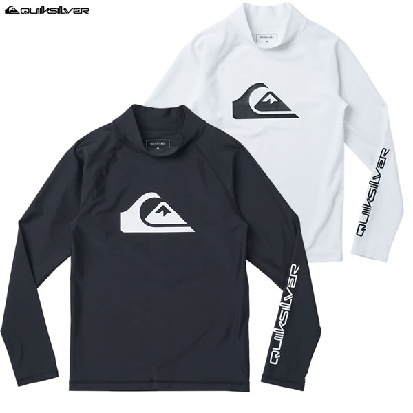 【ゆうパケット】24SS 子供用 QUIKSILVER ラッシュガード ALL TIME LR YOUTH KLY241021: 正規品/クイックシルバー/ジュニア/キッズ/半袖Tシャツ/surf画像