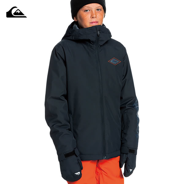 「全品2-15倍 11日02時迄」21-22  小わっぱ用 QUIKSILVER 上衣 IN THE HOOD YOUTH JK eqbtj03121: 定まり品/クイックしろがね色/お坊っちゃん/キッズ/スノーボード御召しもの/スノボ/snow