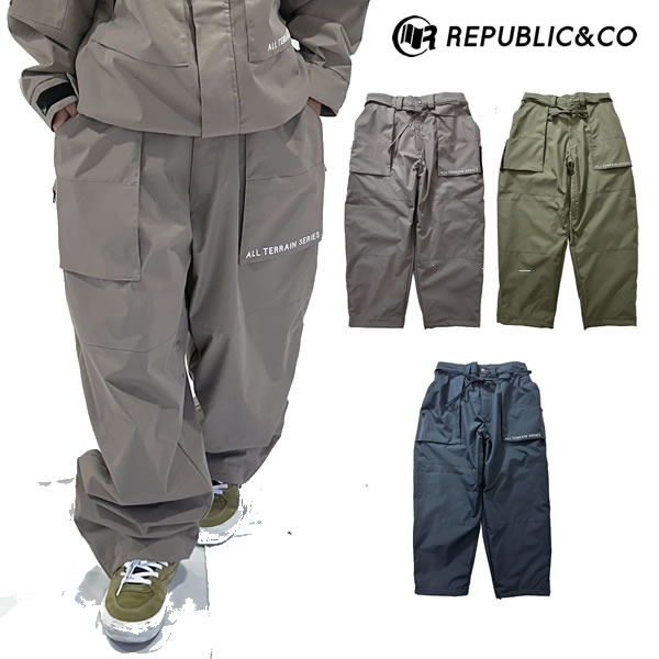 「全品5-15倍 21日08時迄」25-26 REPUBLIC&CO パンツ OUTSIDE CITY PANTS: 正規品/メンズ/スノーボードウエア/リパブリック/snow|セカンドブランド