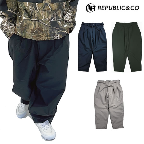 「全品5-15倍 21日08時迄」25-26 REPUBLIC&CO パンツ WIDE EAZY PANTS: 正規品/メンズ/スノーボードウエア/リパブリック/snow|セカンドブランド