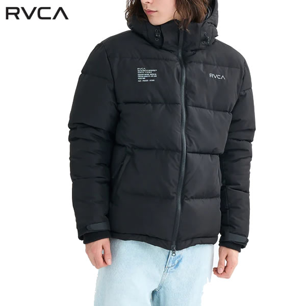 25 FW RVCA ジャケット BF042-760 BACK PRINT PUFFER JKT: 正規品/ルーカ/メンズ/BF042760|セカンドブランド