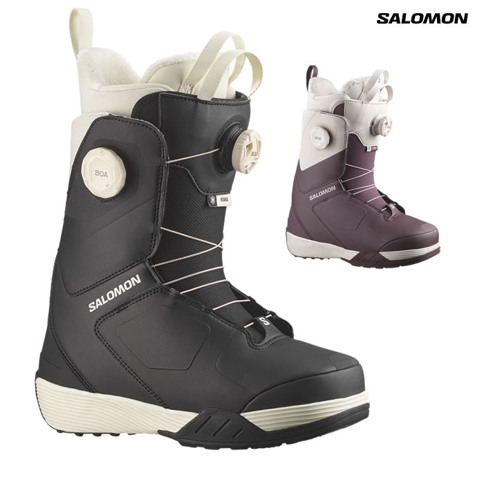 「全品2-15倍 11日02時迄」【取って置く商いもの】26-27 レディース SALOMON ブーツ KIANA DUAL BOA : 定め事品/サロモン/スノーボード/デュアルボア/靴