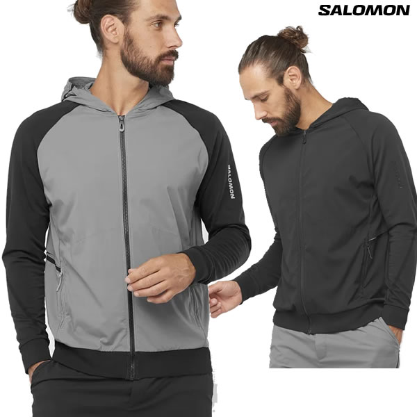 「全品2-15倍 11日02時迄」23SS SALOMON トレーナー RUNLIFE HOODIE LC2027200: 定まり品/サロモン/メンズ/アウトドア/outdoor