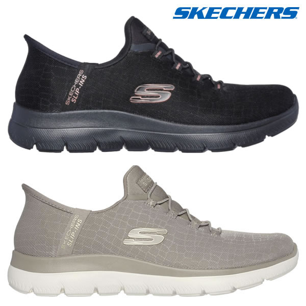 「全品2-15倍 11日02時迄」レディース SKECHERS スニーカー SUMMITS 150128W: 定まり品/スケッチャーズ/スリップインズお上さん用//靴