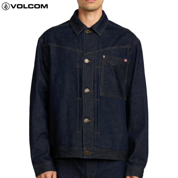 「全品2-15倍 11日02時迄」25FW VOLCOM ジーンズ上衣 A2132500 POVJ DENIM JACKET: 定め事品/メンズ/ボルコム/デニム