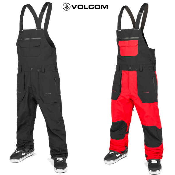 「全品2-15倍 11日02時迄」24-25 VOLCOM ビブパンツ RAIN GORE-TEX BIB OVERALL G1352503: 定め事品/ボルコム/メンズ/スノーボード御召しもの/スノボ/snow