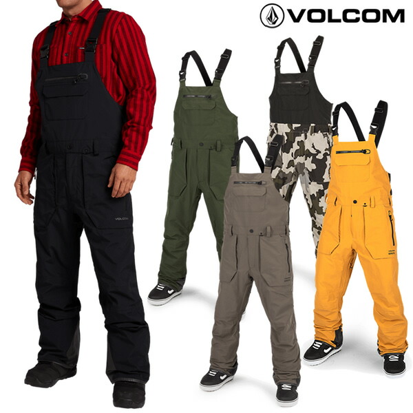 21-22 VOLCOM ビブパンツ RAIN GTX BIB OVERAL Pant g1351902: 正規品 ボルコム メンズ  スノーボードウエア ウェア snow 【SALE／67%OFF】