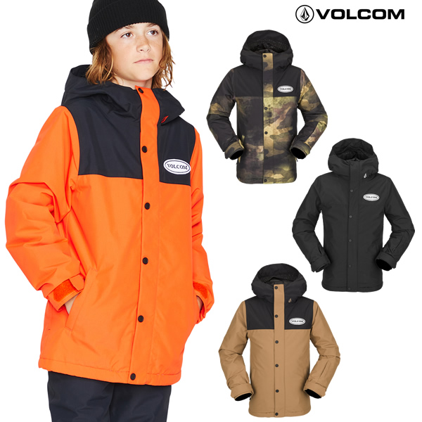 22-23 子供用 VOLCOM ジャケット STONE.91 INSULATED JACKET I0452302: snow ウェア スノボ 正規品  ジュニア スノーボードウエア ボルコム キッズ