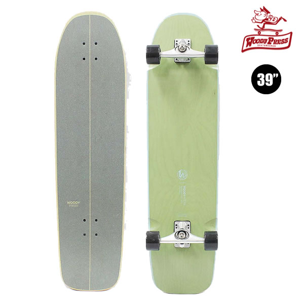 「全品5-15倍 13日08時」WOODY PRESS コンプリート サーフスケート WOODY 39 inch Carving: 正規品/スケボー/スケートボード/クルーザー/ウッディプレス