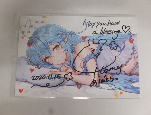 【新品】雪花ラミィ 両面ブランケット キャンバスボード 楽天市場】【新品】ホロライブ 雪花ラミィ 誕生日記念2022 両面
