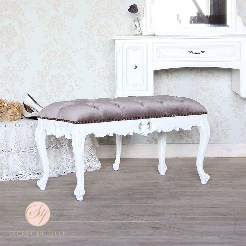 楽天市場】姫系 家具 スツール おしゃれ かわいい ロココ 調