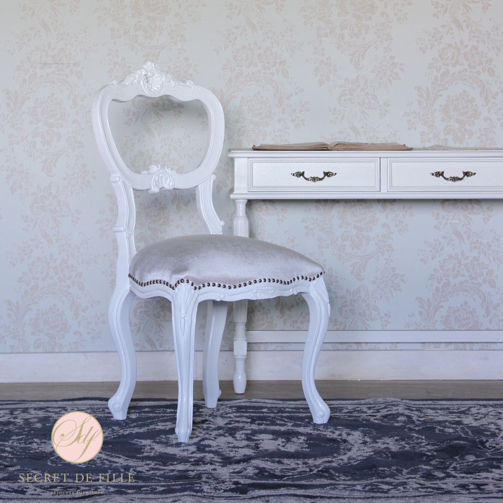 sakuranbo　ロココ調スタイル ベージュチェア おしゃれな姫家具 sakuranbo ロココ調スタイル ベージュチェア おしゃれな姫家具