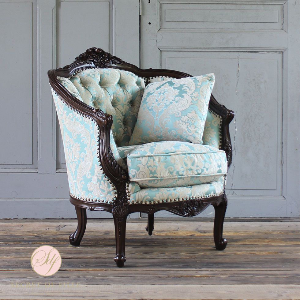 楽天市場】姫系 家具 ソファ 一人掛け ロココ調 アンティーク