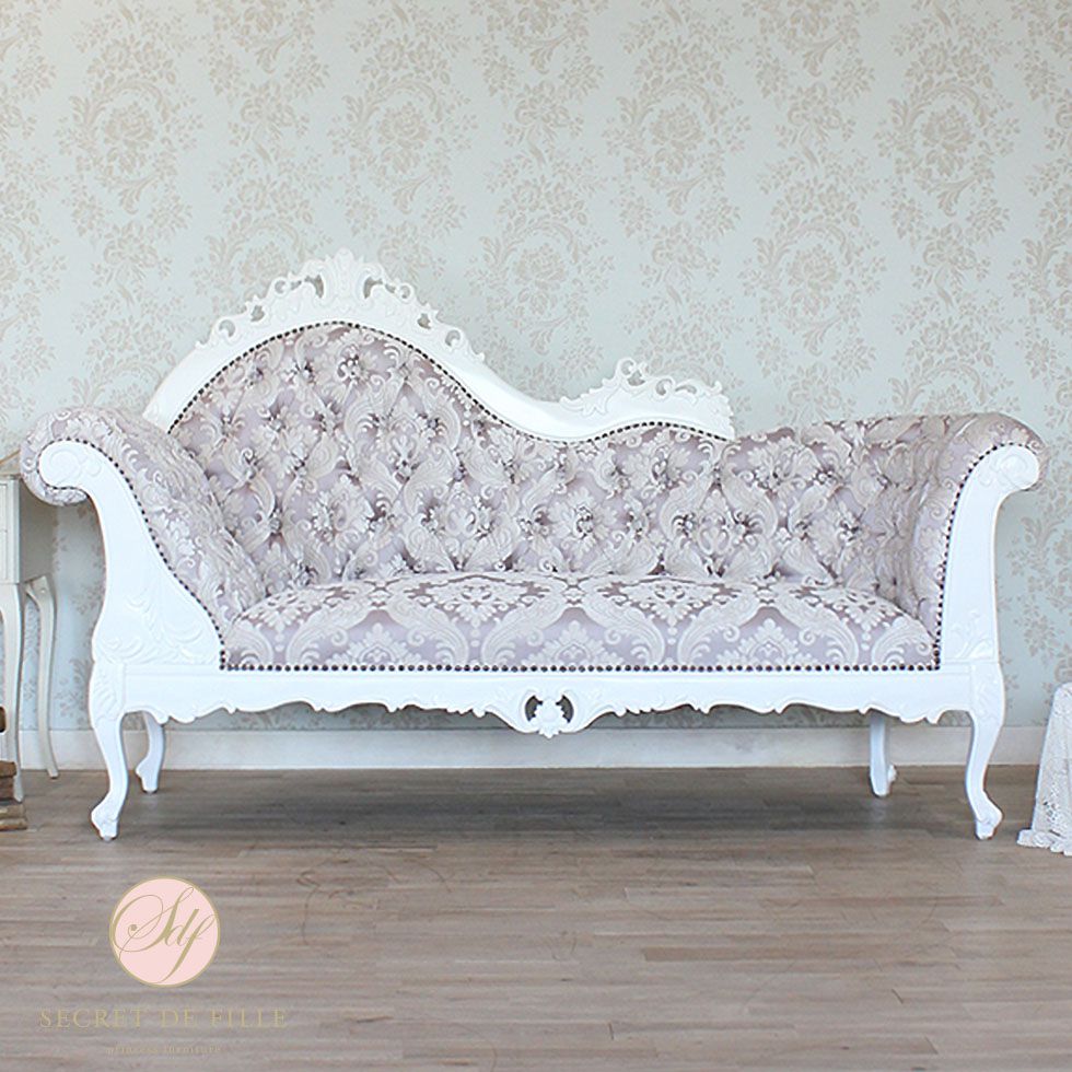 姫系 E 家具 ゴシック ロココ調 カウチ ソファー ソファ 寝椅子 190 50 110インテリア 寝具 収納 アンティーク クラシック ヨーロッパ ヨーロピアン 猫脚 おしゃれ クラシカル プリンセス エレガント かわいい フェミニン リプロ 宮殿 ロマンチック 190 50 110 ラブソファ