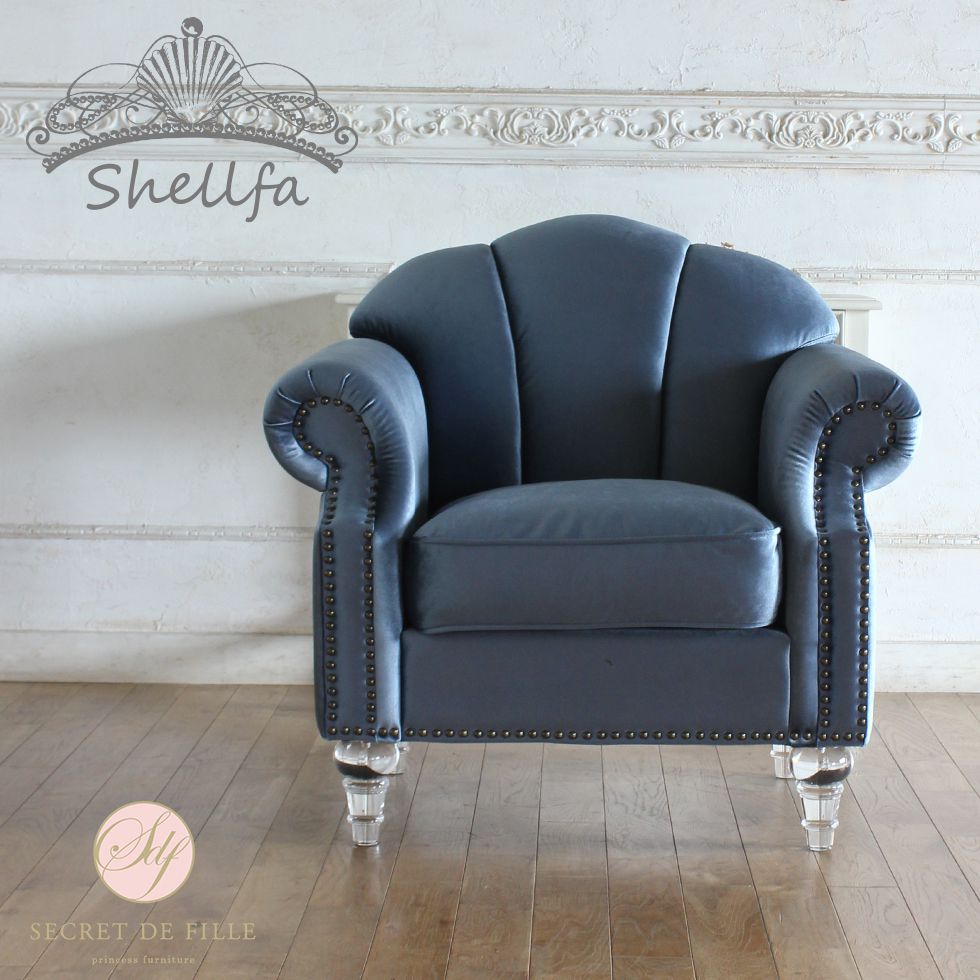 楽天市場】姫系 家具 一人用 ソファ かわいい ロココ 猫脚