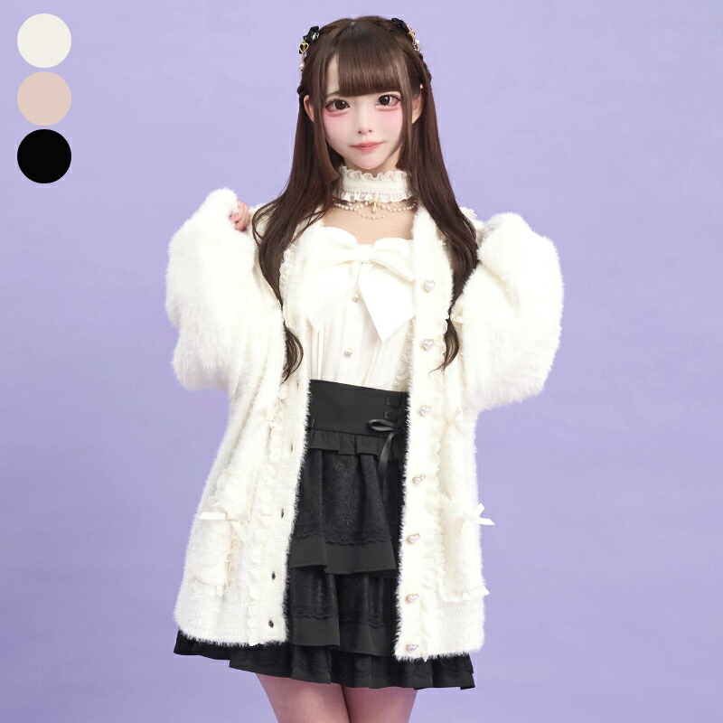 楽天市場】フード付フェザーニットカーディガン9/11 12:00 販売