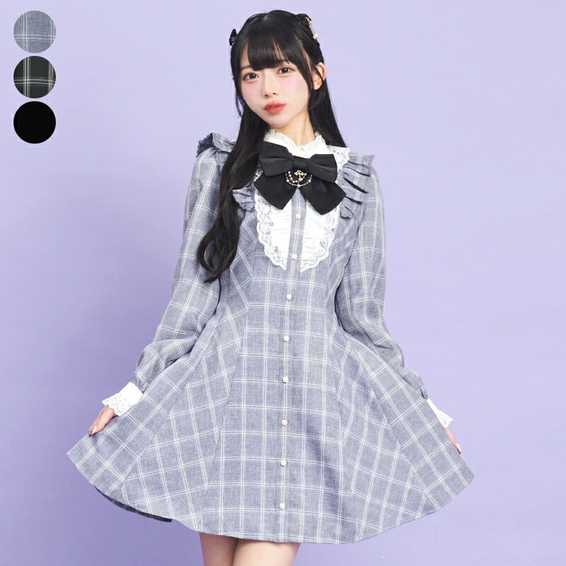 Secret Honey チェック柄 袖スリット セットアップ 量産型 Secret Honey（シークレットハニー）の「チェック柄袖スリット