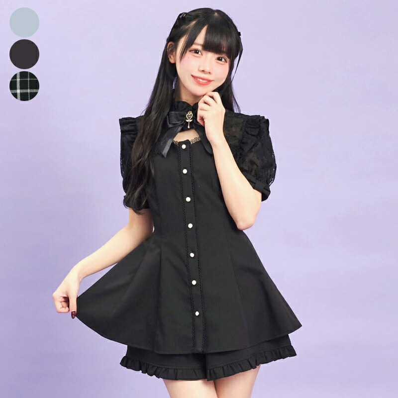 楽天市場】袖レース＆ボレロ風半袖セットアップ4/17 12:00 販売