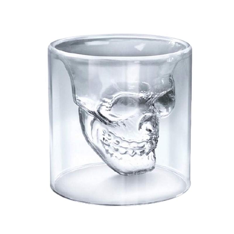ビンテージ 骸骨デザイン ガラスボトル 2色セット VINTAGE SKULL ASHTRAY ヴィンテージ スカル 灰皿 / 陶器 ドクロ