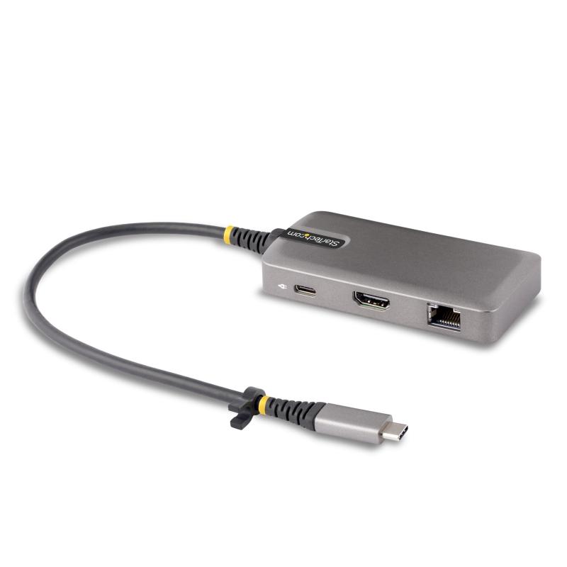 StarTech.com マルチポートアダプタ／USB-C繋ぎ合わせる／シングル管する／ 4K60サイクル HDMI／100W USB PD通り手形スルー／2x USB 3.0こしき／GbE／各種os相応う／Works with Chromebook御墨付き／Type-Cミ