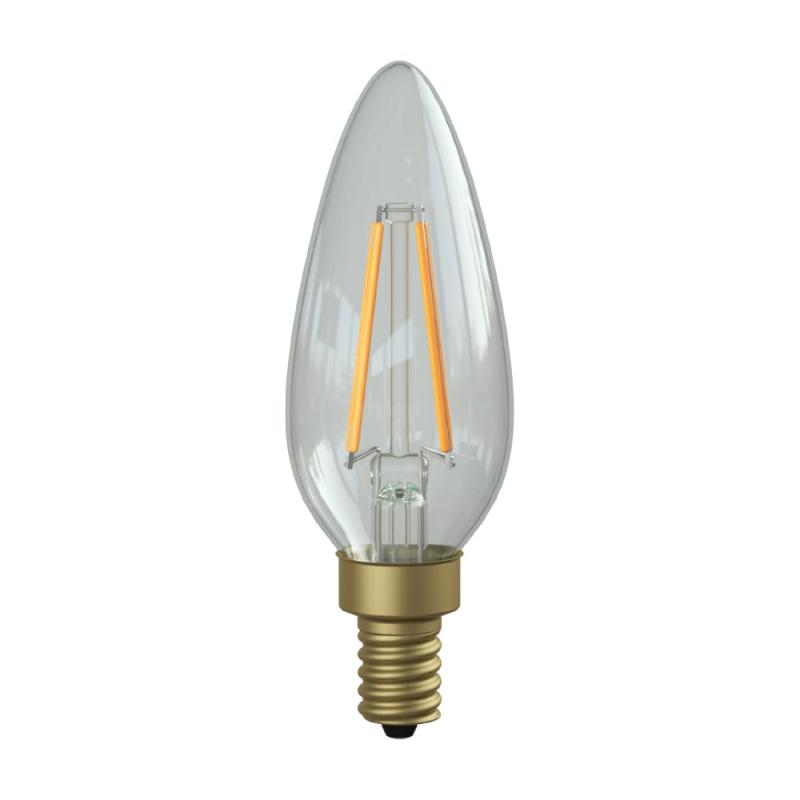 ビートソニック OnlyOne(オンリーワン) LED電球 Siphon(サイフォン) シャンデリア電球形 35W形相当 暖系電球色(2200K) E12 3.0W 300lm クリアガラス LDF93D