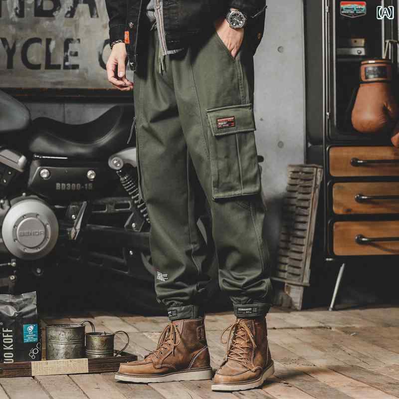 カジュアル パンツ アウトドア 動きやい メンズ 紳士服 メンズ パンツ 普段使い 長ズボン 秋冬 アメリカン レトロ ゆったり 大きめサイズ 性 レギンス 厚地