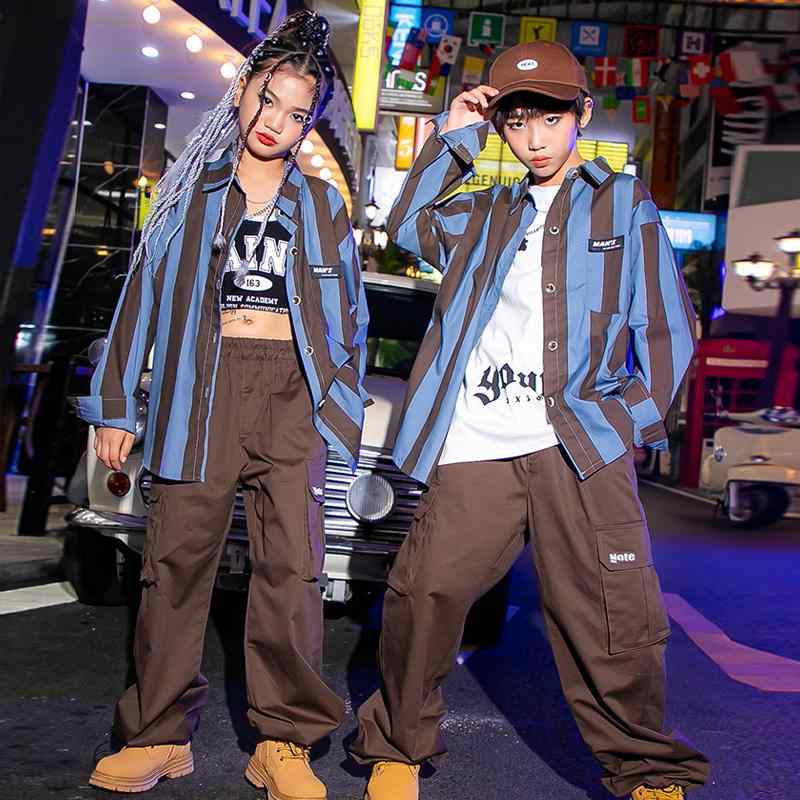 キッズ ストリート ダンス 学生 衣装 ファッション 春秋 ヒップホップ パフォーマンス ジャズ ゆったり 韓国ファッション セットアップ おしゃれ