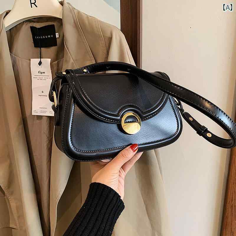 レディース バッグ シングルショルダーバッグ 秋冬 クロスボディ 正方形バッグ インナーパッチバック
