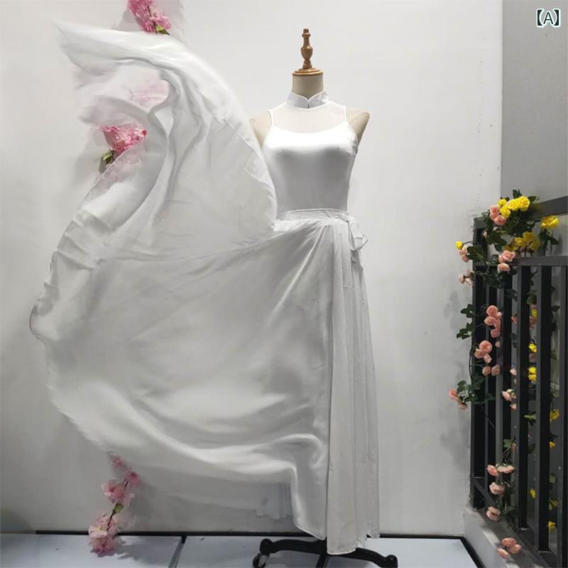 ダンス 衣装 民族舞踊 レディース 大人 ロングスカート 公演 芸術 パフォーマンス モダン レディース ロングスイングスカート セットアップ エレガント