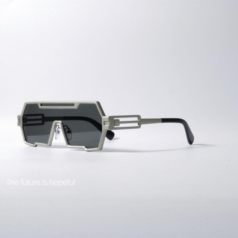 サイバー パンク サングラス 未来的 おしゃれ 機能的 メカニカル サングラス UV 400 抗UV ワ ンピース サングラス
