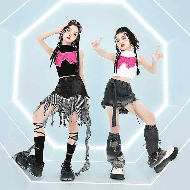 子供服 女の子 シャツ タンクトップ へそ出し ショートパンツ スカート 夏 コスチューム バンド ダンス ヒップホップ ストリート系 パフォーマンス 衣装 クール かっこいい キッズ 4,640円