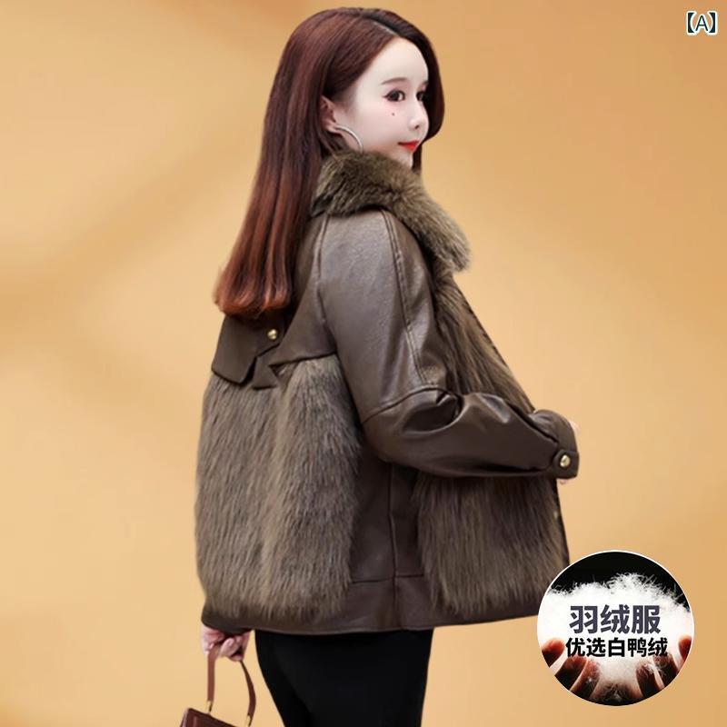 レディース ショート ダウン ジャケット ファッション ファージャケット かわいい|セキュアデポ