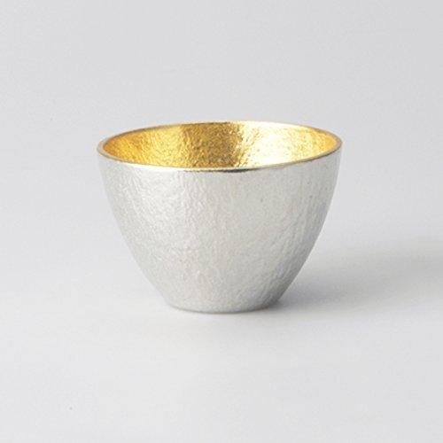 能作 錫 ぐい呑み 大 金箔