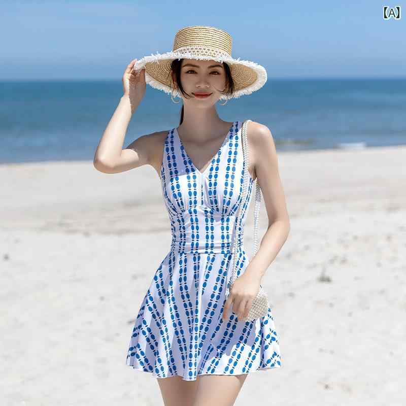 水着 おしゃれ 洋服見え 体型体型カバーカバー レディース 着痩せ ワンピース 温泉 旅行 プール リゾート ビーチ レジャー 豪華感 セクシー カジュアル さわやか ノースリーブ