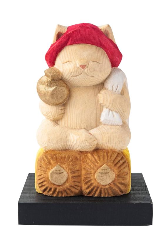 猫buddha 猫福神 大黒天さま 仏屋さかい原型監修＿七福神 招き猫 まねき猫 置物（NB７だいこくてん